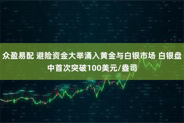 众盈易配 避险资金大举涌入黄金与白银市场 白银盘中首次突破100美元/盎司